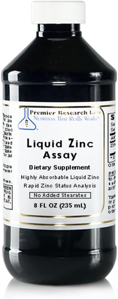 נוזל Znc Assay, 8 oz oz (שרתים) של זינוק נוזלי כבד. מעולה לשימוש ב- Rapid Analysis of Zinc Status