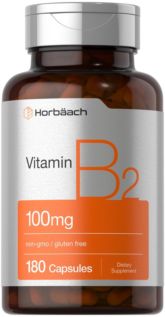 ויטמין B2 100 מ"ג | 180 קפסולות | תוספי Riboflavin