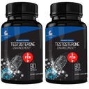 Pharmacist מומלץ 2 fer 1 להציע 180ct טסטוסטרון Booster Enhancement על ידי מעבדות מחקר. להגדיל את כוח האנרגיה של לן. שם הסרטון: Palmetto, Tribulus, Tongkat Ali, Hory Goat Weed, Zinc