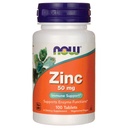Now Foods Zinc Gluconate, 100 טבליות / 50 מ"ג