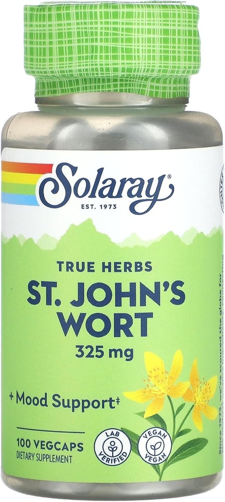 Sunay True Herbs St. John's Wort, 325 מ"ג, 100 VegCaps