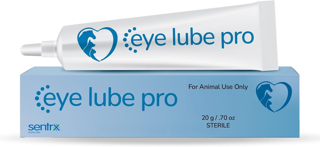 Sentrx - Eye Lube Pro טיפות עיניים לכלבים, חתולים וסוסים, הידלה גל טיפות עם Hyaluronic Acid ו Carbomer Lubricationcation, עבור יבשה, גירוד, ו Irritation, 20g