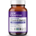 New Chapter ויטמין B Complex, Fermented ויטמין B Complex, USDA אורגני, One Daily for Cell for Energy + Brain + Beauty, 100% טבעוני, Gluten-Free - 60 Count