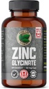 Znc Glycinate 23 מ"ג תוספת - 150 קופות טבעוניות על ידי ויטמין מעבדה טהור - Amino Acid מלח עבור עור בריא וציפורים - תומך במערכת החיסון, Prostate, Vision - Made בקנדה
