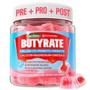 Butyrate Gummies with Probiotic + Prebiotic + Postbiotic, אומגה 3 500 מ"ג,Fiber עם 9 מיליארד CFU Probiotics, Calcium & Magnesium, Inulin, Psyllium Husk for Digestive Health,Bloating Support, Sugar Free Probiotic.