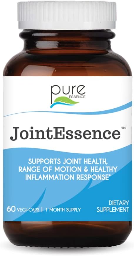 Pure Essence Labs JointEsence תוסף - תמיכה משותפת טבעית לגברים ונשים - Non GMO - 60 קפסולות צמחוניות