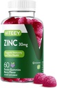 Vite Zinc Gummies for Women and Men - Immune Support Supplement - 30mg - טבעוני, Gelatin חינם, Non GMO - 60 Count