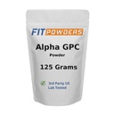 אבקת אלפא-GPC 125 גרמים, non-GMO Alpha GPC תוסף אבקת צ'קלין, טבעוני, צד שלישי נבדק, Pre-Workout, Memory and Focus, with Scoop