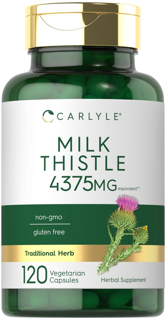 Carlyle Milk Thistle Supplement | 120 קפסולות | High Potency Extracted