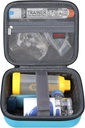 Elonbo הנושא מקרה עבור Portable Handמוחזקים Inhaler Nebulizer Machine Asthma Inhaler Spacer, EpiPen Travel Medicine Kit, Hand Holding Mesh Atomizer Machine Holder Bag, Pocket Fits Auvi Q Ventolin, Blue Blue Blue Blue