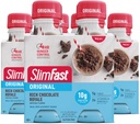 SlimFast Meal החלפת Shake, Original Rich השוקולד רויאל, 10 גרם מוכן לשתות חלבון לירידה במשקל, 11 Fl. Ozבק, 4 Count (Pack of 3) (Packing May Vary)