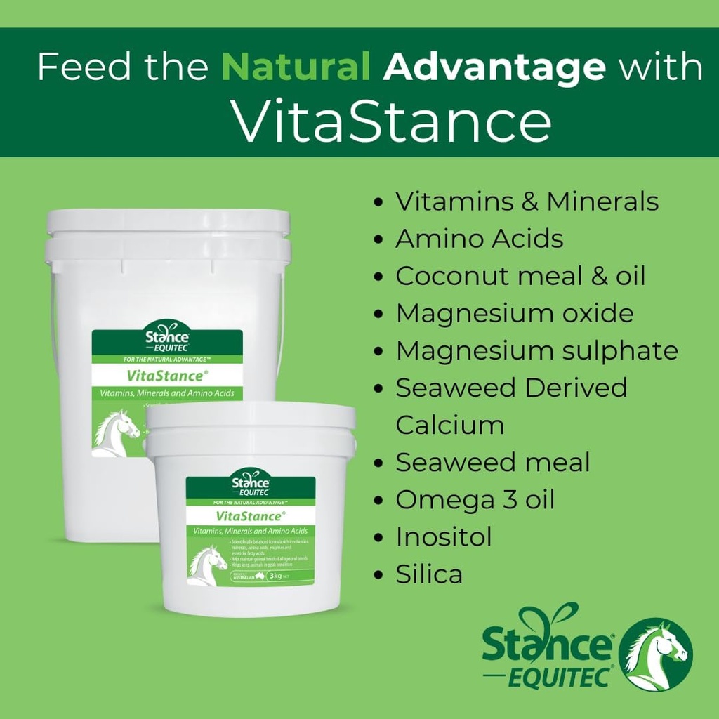 Stance Equitec VitaStance ויטמין, מינרלים ו Amino Acid תוספת עבור סוסים, 28.5 lb