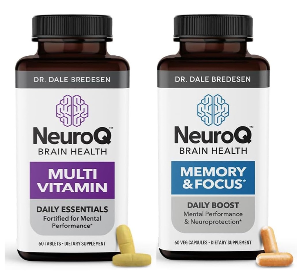 Life Seasons NeuroQ Memory & Focus with Multi-Vitamin - Boostss Cognitive Performance & Healthy Brain Function - תומך ב- Immunity - 120 קפסולות