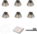 6 Counts GN Resound Sure Fit Hearing Aid Domes for Standard Acceptr BTE שמיעה Amplifier אוזניים טיפים