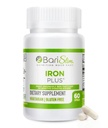BariSlim Iron Plus כמוסות - פורמולה עבור חולים לאחר אובדן משקל ניתוח כולל Gastric Bypass & Gastric תא המטען - Easy Digestion & מקיפה בריאות תמיכה; 2 חודשים אספקה (60 משרתים)