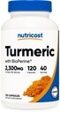 תוספי מזון Turmeric Curcumin עם bioPerine ו- 95% Curcuminoids, 2300 מ"ג, 120 קפסולות, Veggie קפסולות, 767mg Per Cap, 40 משרתים, Gluten Free, non-GMO.