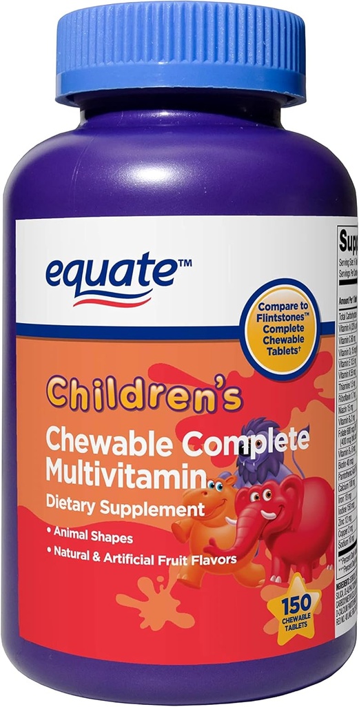 טבליות של ג'יג'י ילדים צ'צ'י זמינות של Multivitamin Dietary Supplement, Noten Glu or Lactose 150 Count