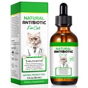 Cat Antibiotics, Antibiotics for Cats, Natural Cat Antibiotics Multivitamin Herbal תוספי 60 מ"ל