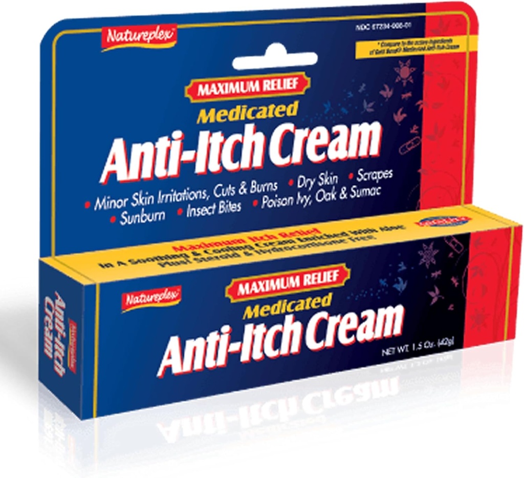 מקסימום הקלה ב- Anti-Itch Cream 3 Pack