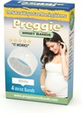 Preggie Anti-Nausea Wristbands - בוקר מחלה הקלה - קלינית נבדקה Nausea סיוע - הריון Nausea הקלה - Acupressure Wristband - Side Effect Free - 2 Pairs, Set of 4 Bands - White White Nausea Relief - Acupressure Wristband
