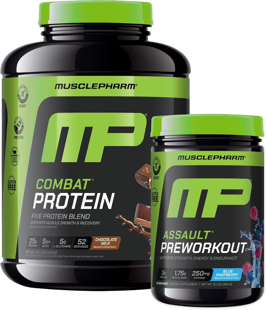 שריר Pharm להילחם 4lb שוקולד חלבון ושריריםPharm תקיפה כחול פטל טרום עבודה