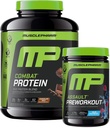 שריר Pharm להילחם 4lb שוקולד חלבון ושריריםPharm תקיפה כחול פטל טרום עבודה