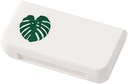 SagaSave Travel Pill Case 3 השוואתיות ב- Portable Pill Case Proof ו-Moisture-Proof Daily Pill Case Small Pill Box for ויטמינים, שמן דגים, תוספים (Tulert Leaf)