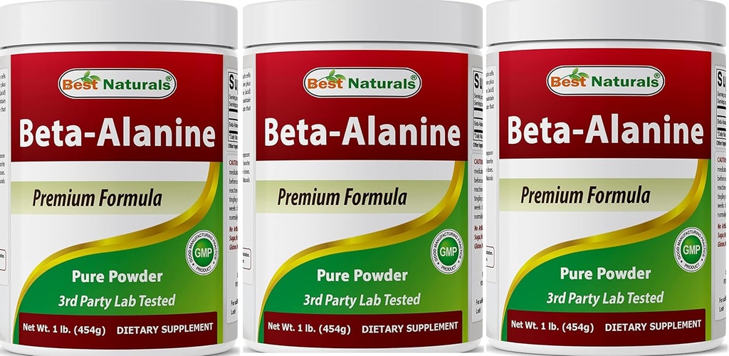 Best Naturals אלן Betaine Pure אבקת 1 פאונד (1 LB (Pack of 3)