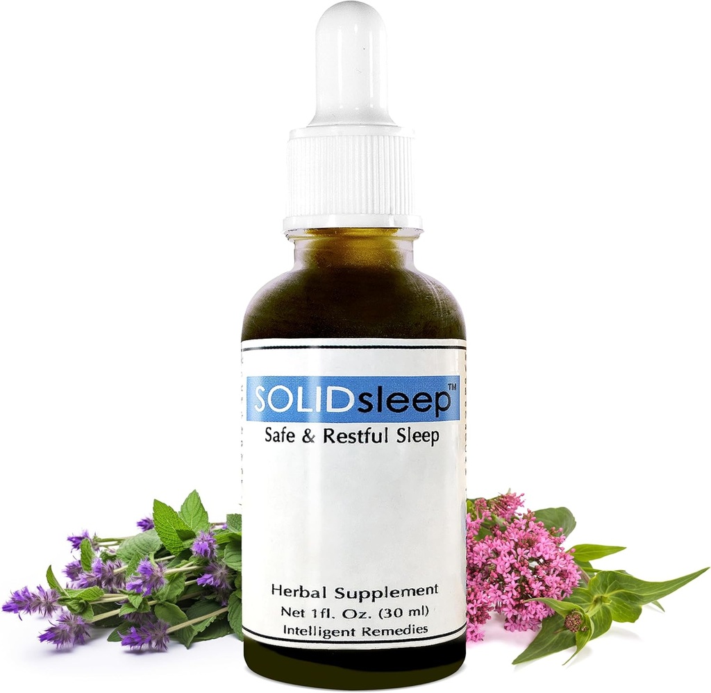 שינה נוזלית עם ולריאן, Magnolia Bark, Nepeta & Passion פירות - Mindful & Natural Sleep Liquid Extract - SOLIDשינה תוספי שינה למבוגרים 30 מ"ל