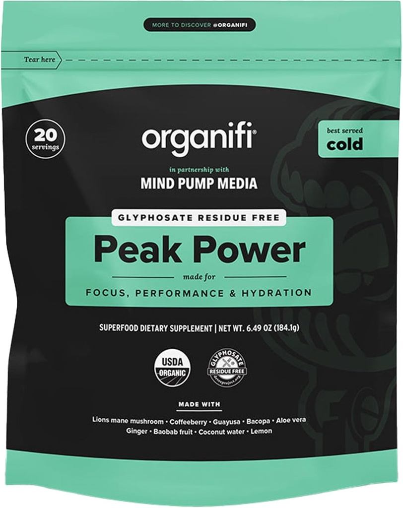Orifi Peak Power, Pre Workout אבקה לתמיכה בשיקום, עם אריה מאן וגואיוזה