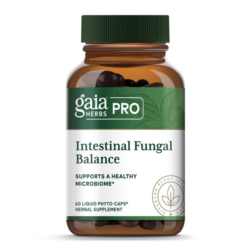 גאיה Herbs Pro Intestinal Fungal Balance - תוסף תמיכה תזונתית * - תוספת תמיכה נקייה* עם בזילב הקדוש, Cinnamon Bark & אורגון Grape Root - 60 ליטרים נוזליים (60 משרתים)