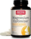 Jarrow Formulas Magnesium Optimizer - 200 טבליות - תמיכה בתפקוד בריאות העצם ושרירים - פעילות גופנית וסילוק - כולל טאורין, P5P & ויטמין B6 - 100 משרתות