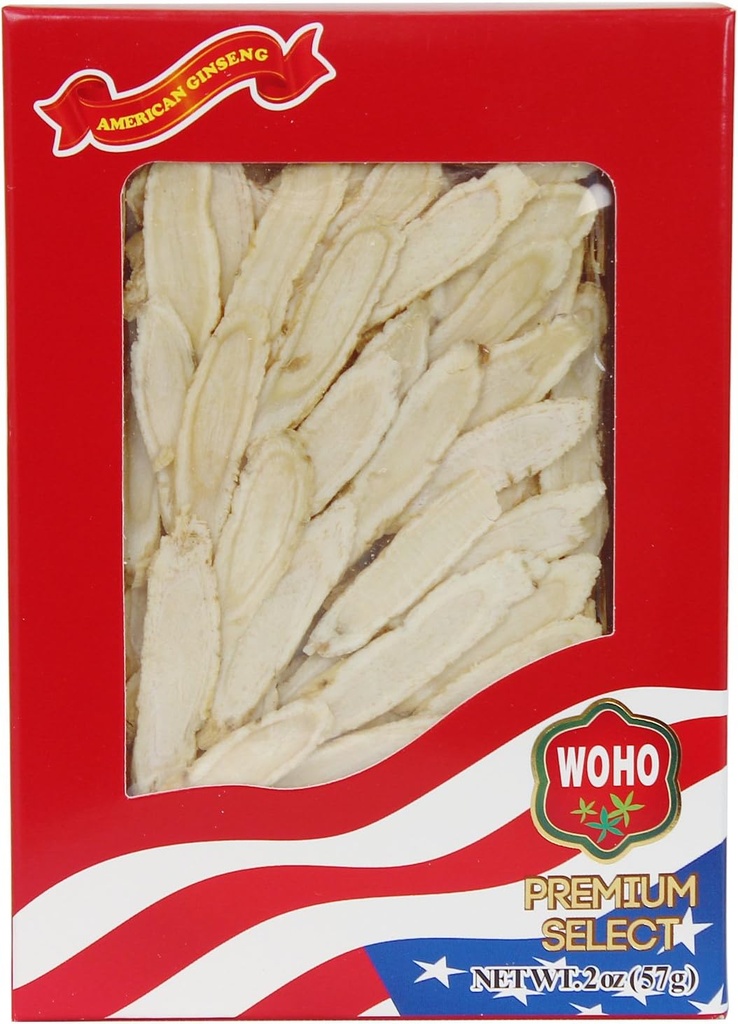 Woho #126.2 American גינזנג Slice Medium 2oz Box