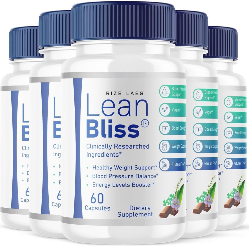 (חבילה) Lean Bliss Weight Loss Pills, Lean Bliss Fat Burning Formula, LeanBliss Advanced Metabolism קפסולות עבור Natural Weight Management & Blood Support, LeanBliss Dietary (300 קפסולות)