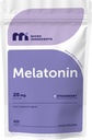 Micro Ingredients Melatonin 20mg, 400 טבליות | Strawberry Flavor | Fast Dissolve | 100% סמים חינם | Vegetarian Friendly