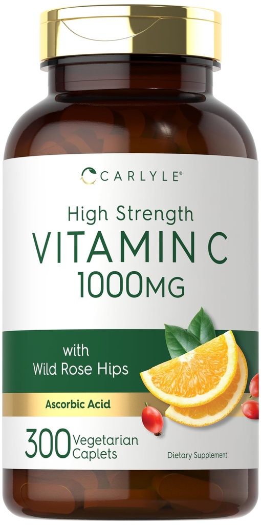 Carlyle ויטמין C 1000mg | 300 Vegetarian Caplets