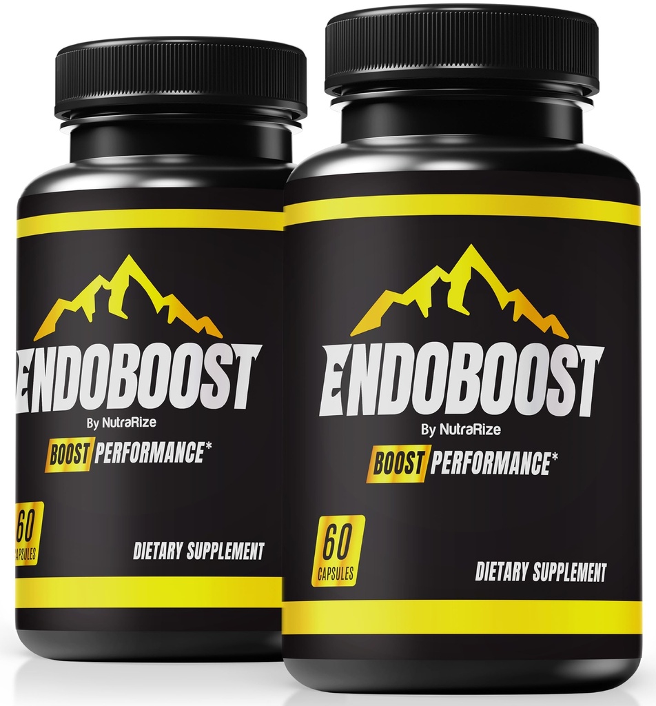 NutraRize (Pack of 2 Endoboost for Men - (Official) Endoboost זכר ביצועים, תוספים, קפסולות, Endobost Reviews for Health Pills Pro Formula (120 קפסולות)