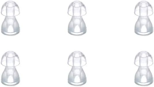 (6pcs/lot) Hearingאוזן טיפים לסיליקון אוזניות עבור BTE,ITE ו- Pocket Hearings אוזניים Budחליפוs (קטן φ8mm)
