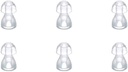 (6pcs/lot) Hearingאוזן טיפים לסיליקון אוזניות עבור BTE,ITE ו- Pocket Hearings אוזניים Budחליפוs (קטן φ8mm)