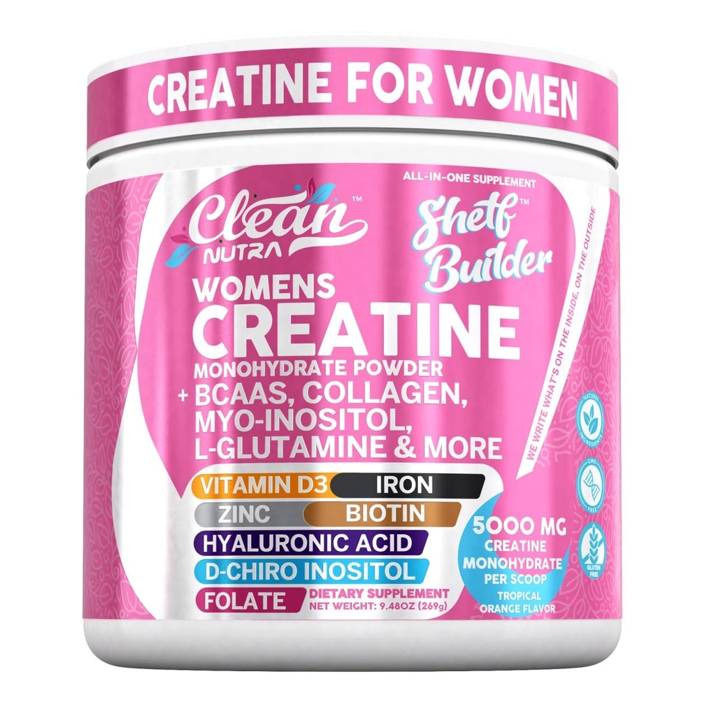 Creatine for Women | Creatine Monohydrate + BCAA אבקת Mio-Inositol Collagen Biotin Hyaluronic Acid Folate L Glutamine D3 Iron Zinc D-Chiro-Macaion Shelf בונה על ידי ניקוי Nutra Nutraol Folate L Glutamine ויטמין D3 Iron Zinc D-Chiro-Macaion Shelf בונה על ידי ניקוי Nutra Nutra Nutra Nutra Nutra Nutra Nutra Nutra Nutra Nutra Nutra Nutra