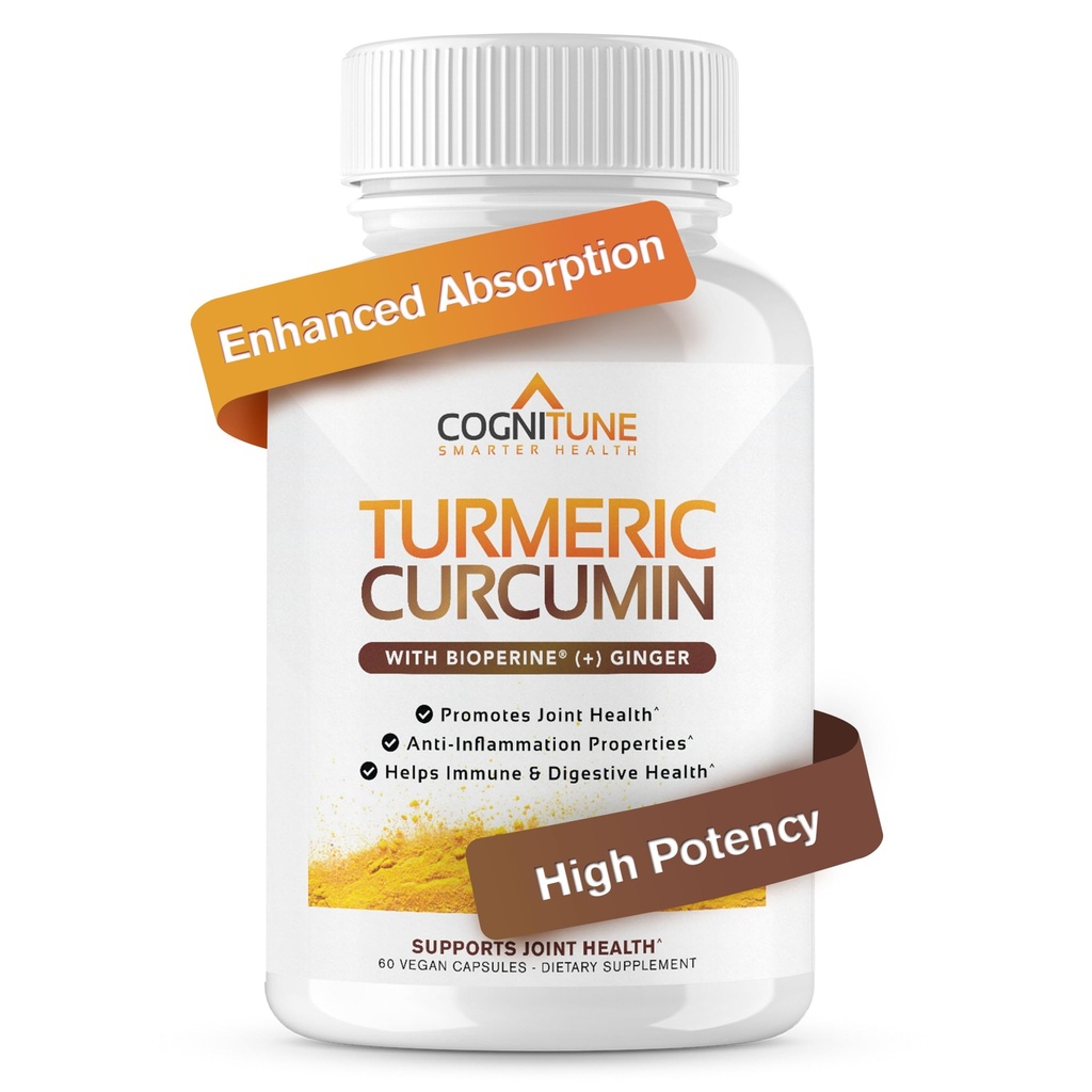 כורכום אורגני וג'ינג'ר - Turmeric Curcumin עם ג'ינג'ר & BioPerine, 95% Curcuminoids - Joint, Digest, Immunity Support, Black Pepper עבור הגדלת Absorption
