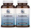 FlamasilTM (2 Pack)- for Healthy Inflammation Response* | Multi-Herbal Pain Reliever* ו- Joint Aid | Bio-Enhanced Turmeric, Boswellia, Resveratrol ועוד | 13-in-1 Superfood Antioxidants