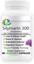 Silymarin 300 - חליפת חלב סטנדרטית עם Silybin 300 מ"ג - Liver and Kidney Health, Liver Detox וניקוי, Antioxidants - טבעוני - 180 קפסולות ירקות