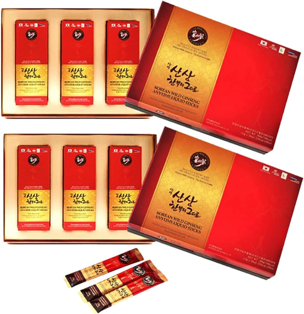 צפון קוריאה Wild גינזנג כל הזמן נוזלי 30 Stick 2 Set- 2 חודשים אספקה