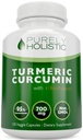 כורכום Turmeric Curcumin עם bioPerine - 120 קפסולות טבעוניות - 700 מ"ג של Tumeric לכל קפסולה - עם Black Pepper לחלץ 95% Curcuminoids