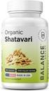 אורגני Shatavari 1200 מ"ג, 60 קפסולות - ויטמין תמיכה לקטציה, Hormonal Balance for Women, Asparagus Racemosus Rootmos
