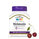 המאה ה -21 מלטונין 10 מ"ג כוח נוסף, 120 ספירה, Quick Disshoot Sleep Aid for Adults, מקדם רגיעה ושינה נינוחה, Non-Habit Forming, Gluten-Free, Cherry Flavor