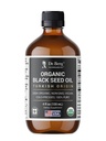 Dr. Berg Black Seed Oil Organic Cold Pressed - Pure Nigella Sativa Black Cumin Oil - USDA אורגני, Halal, טבעוני - עבור שיער, עור, תמיכה כספית - נוזל בלתי מחוספס - 4 oz זכוכית בקבוק
