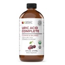 מוצרים טבעיים שלמים Uric Acid Complete - 16oz נוזל תוספת לתמיכה Uric Acid ניקויse, Kidney Health & Circulation עם Apple Cider Vinegar, Tart Cherry, & Beet Root.