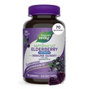 דרכו של הטבע Sambucus Zero Sugar Immune Gummies, Daily Immune Support *, Black Elderberry Extract, ויטמין C, ויטמין D3, Zinc, Sugar Free, Sugar Free, Sugar Free, Sugar Free, Glu-based Sweeteners, 70 חניכיים